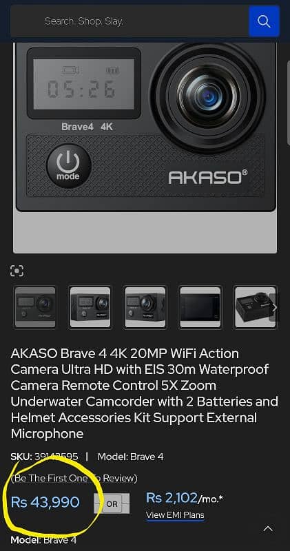 AKASO Brave 4 4K 20MP WiFi Action Camera 10