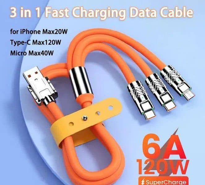 3 in 1 Mobile Charging Cable, IOS & ANDROID 2