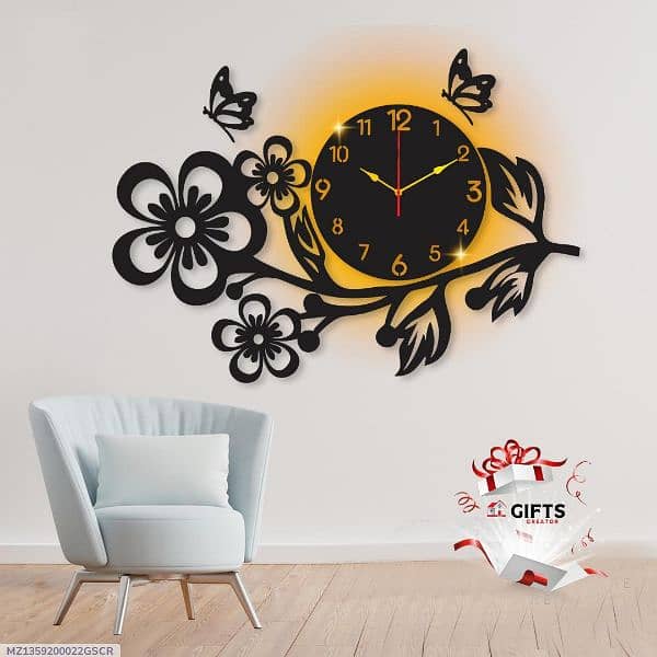 new design wall clock with lighting 0