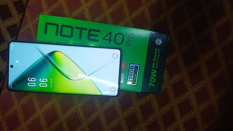 infinix note40 pro All accesries complete box lus condition 1