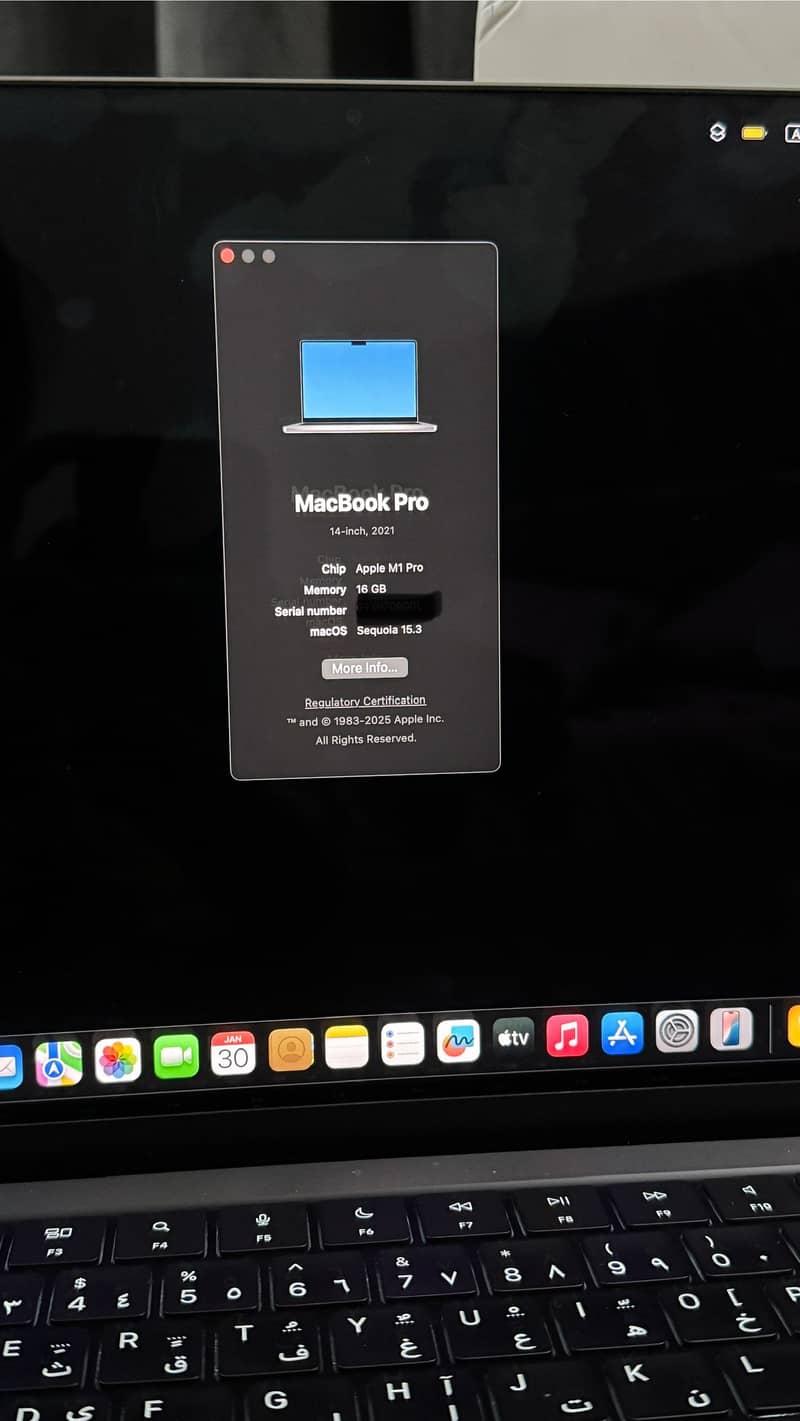 Macbook Pro 14 Inch 2021 M1 Pro Chipset 1TB 6