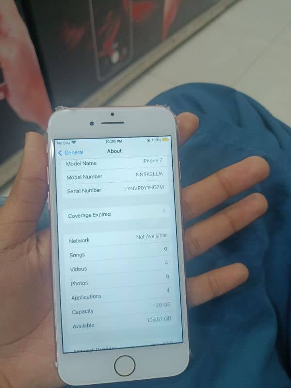 Iphone 7 PTA parroved 128GB 10/9 4