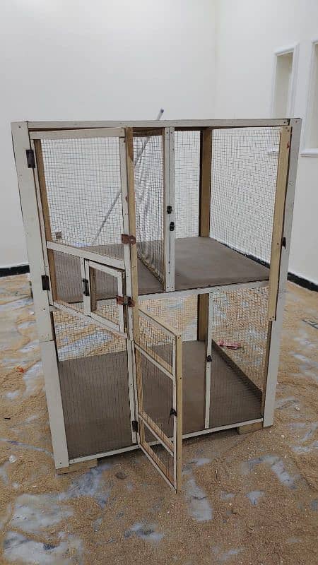 Hens Cage double story 3 portion for sale 5