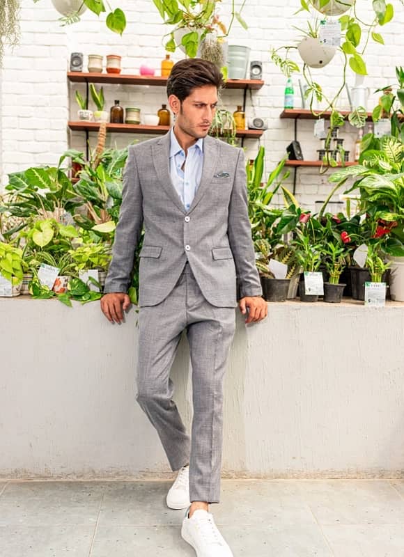 2 pcs Gray Suit 1