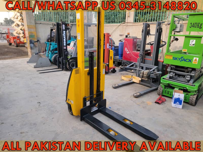 PRAMAC 1 Ton Semi Electric Pallet Stacker Lifter forklift for Sale 0