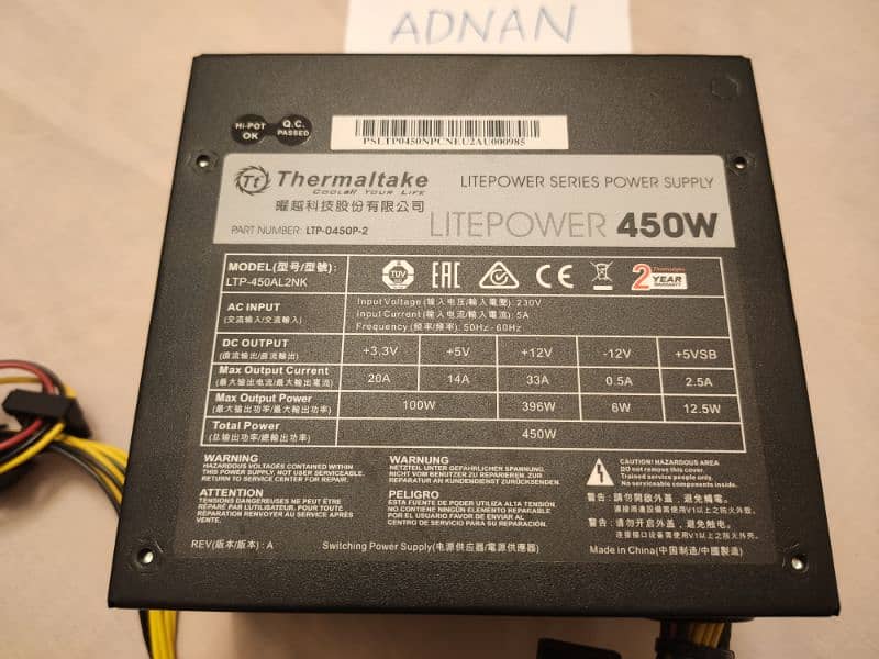 Power supply 450W Thermaltake 2