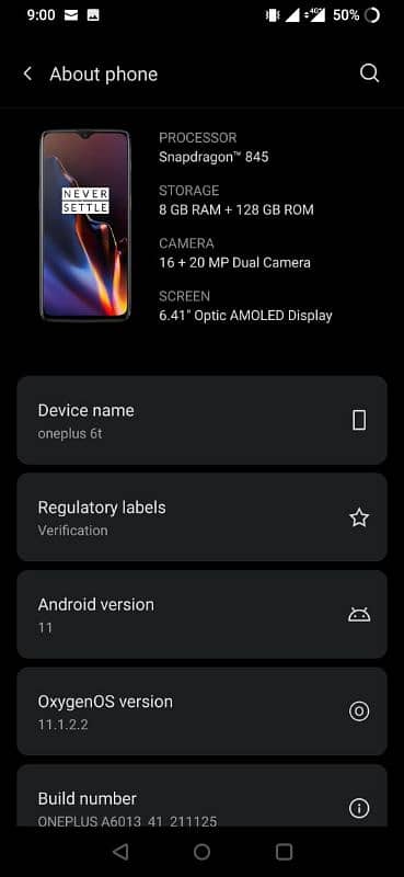 OnePlus 6t  8gb 128gb 0