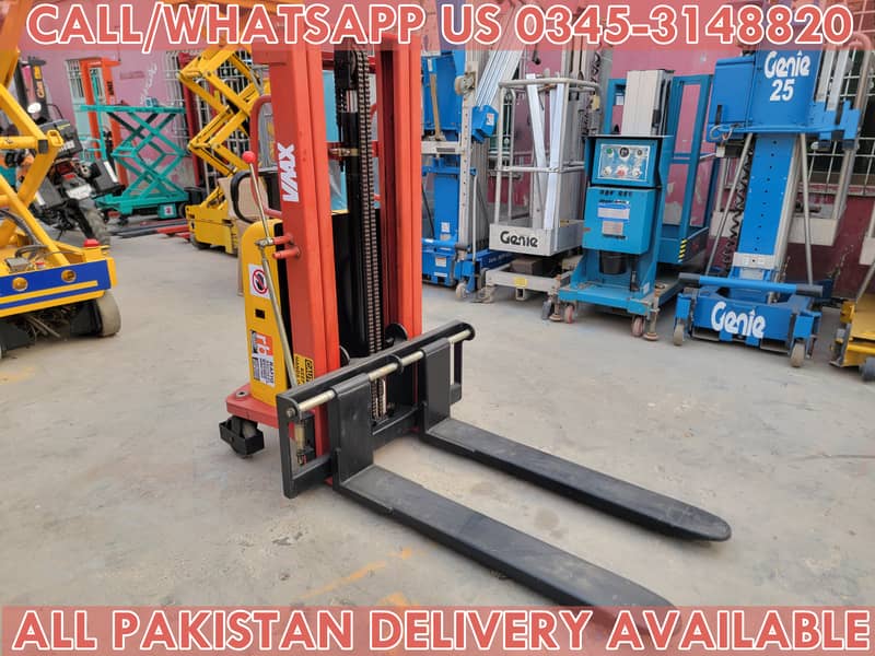 1.5 Ton Semi Electric Pallet Stacker Lifter Forklift for Sale in KHI 1