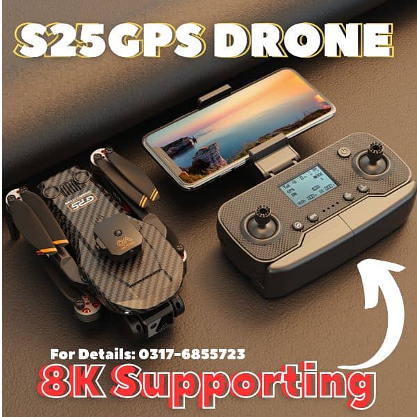 S25GPS DRONE WITH LCD Screen GPS Drones 5G DRONE 2KM Range 8K Drone 1