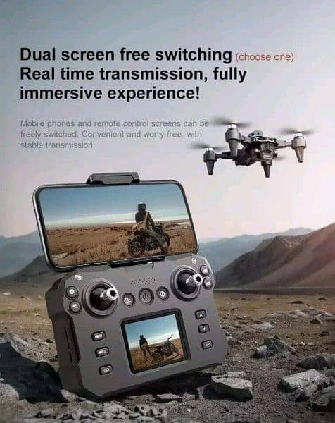 K12MAX GPS LCD DISPLAY DRONE WITH TRIPLE CAMERA AND CARRYING BAG 8K 3