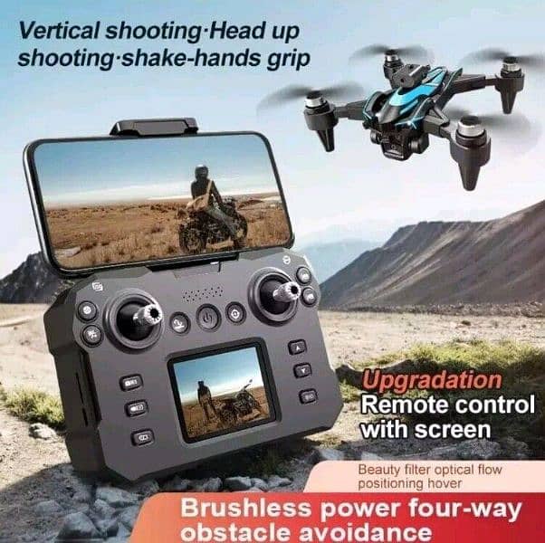 K12MAX GPS LCD DISPLAY DRONE WITH TRIPLE CAMERA AND CARRYING BAG 8K 17