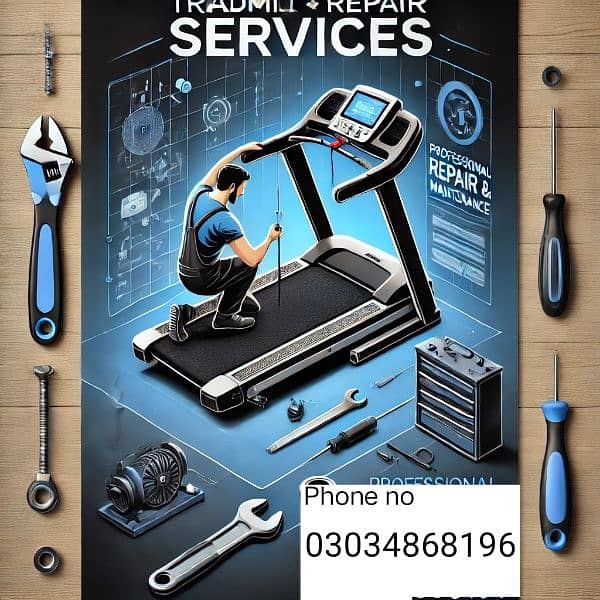 Treadmill Repair & services (one month repair warranty) 03034868196 0