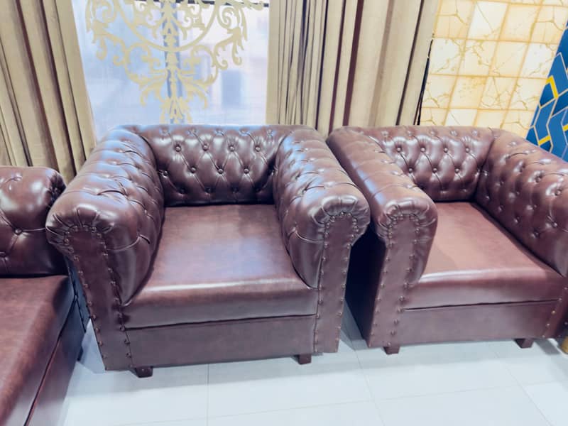 For Sale: Argent 5-Seater Sofa Set with 3 Tables – 10/10 Condition 2