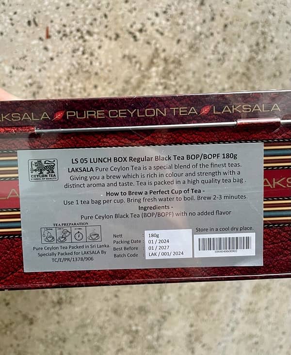 Sri lankan Special Luxury Tea (Imported) - LAKSALA Limited Edition 2