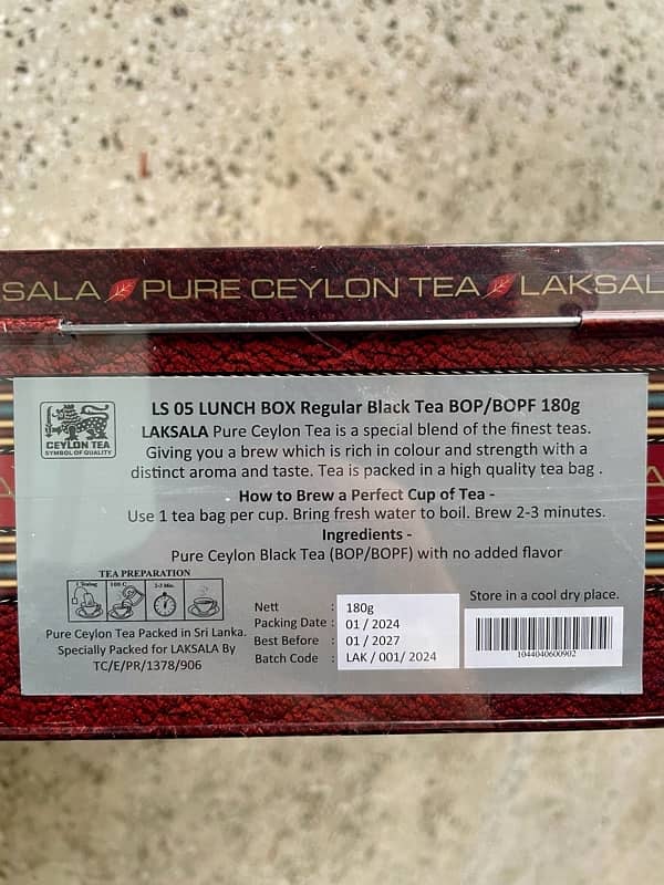 Sri lankan Special Luxury Tea (Imported) - LAKSALA Limited Edition 3