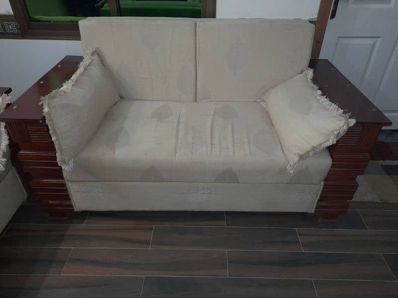 wood framed beautiful 6 seater foam sofa set 4