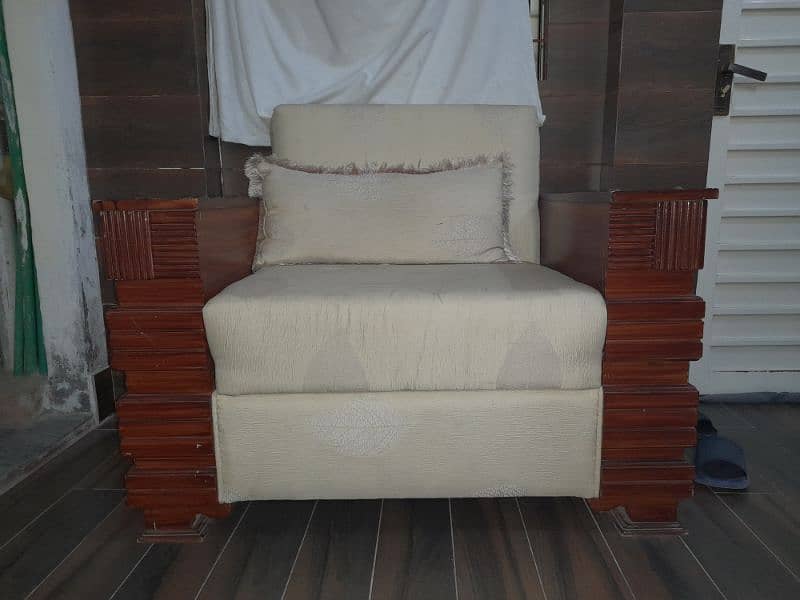 wood framed beautiful 6 seater foam sofa set 6