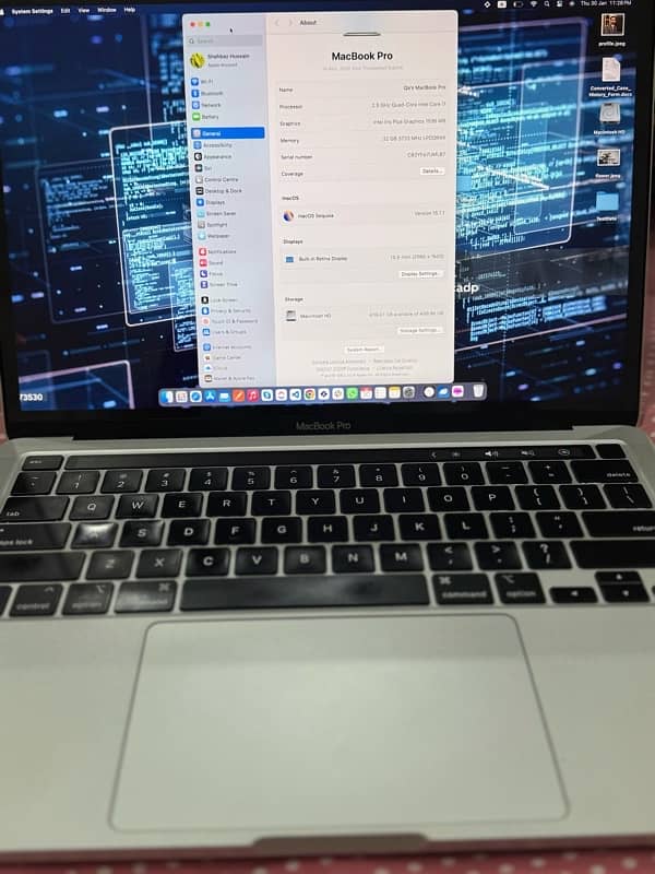 MacBook Pro 2020 32GB 512GB core i7 6