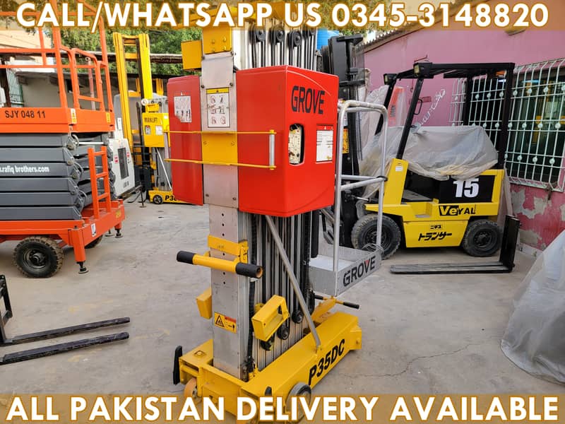 GROVE P35DC Vertical Mast Lift Man Lift Scissor Lift for Sale in KHI 1