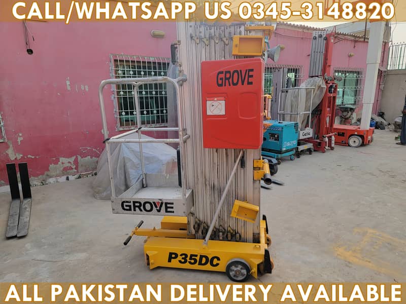 GROVE P35DC Vertical Mast Lift Man Lift Scissor Lift for Sale in KHI 2