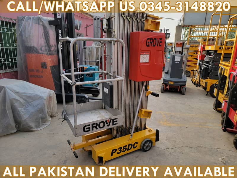 GROVE P35DC Vertical Mast Lift Man Lift Scissor Lift for Sale in KHI 3