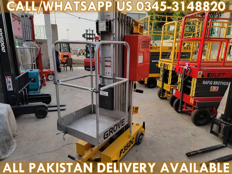 GROVE P35DC Vertical Mast Lift Man Lift Scissor Lift for Sale in KHI 4