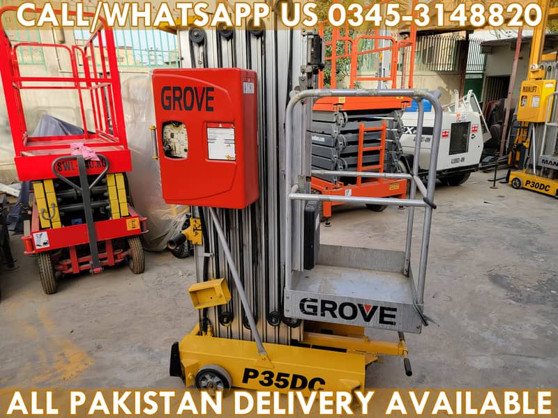 GROVE P35DC Vertical Mast Lift Man Lift Scissor Lift for Sale in KHI 5