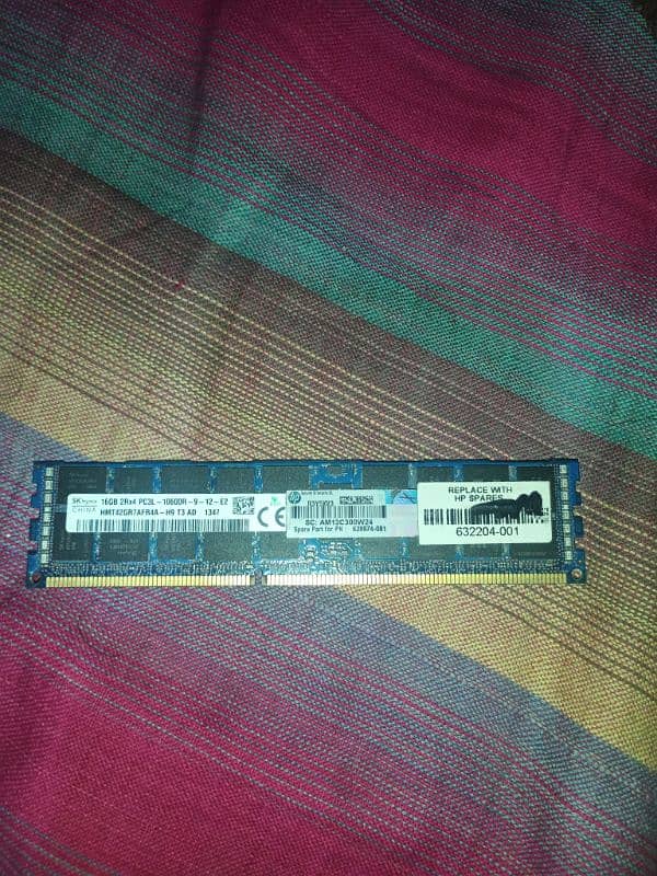 SINGLE STICK DDR3 16GB RAM 1