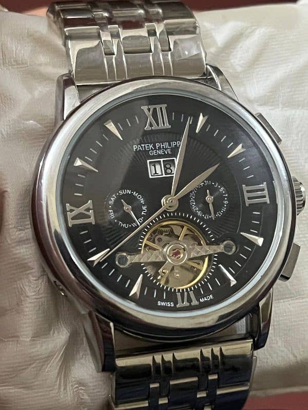 Luxury Patek Philip stone craved with outer stainless steel 0