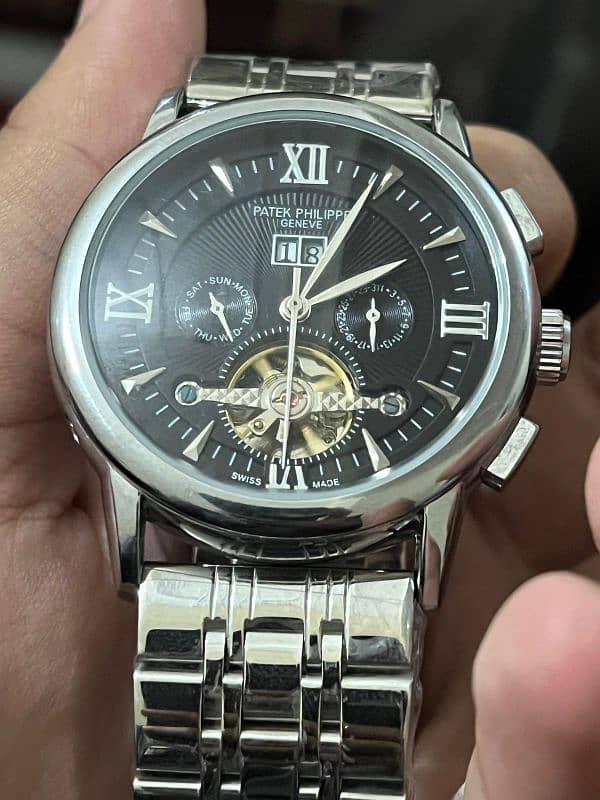 Luxury Patek Philip stone craved with outer stainless steel 1