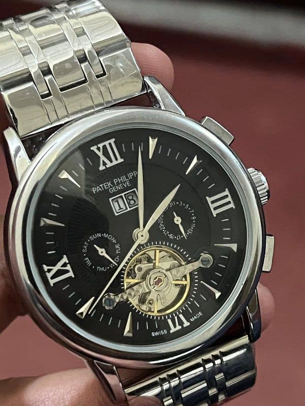 Luxury Patek Philip stone craved with outer stainless steel 7