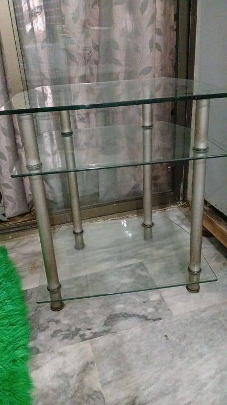 Tv trolley glass urgent sale 3