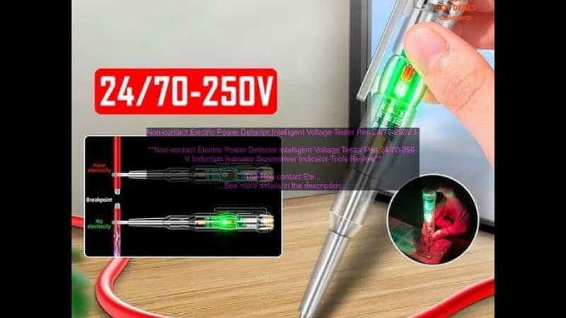 Intelligent Voltage Tester Pen – Non-Contact AC Voltage Detector 0