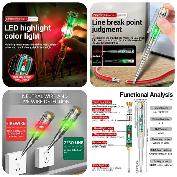 Intelligent Voltage Tester Pen – Non-Contact AC Voltage Detector 2