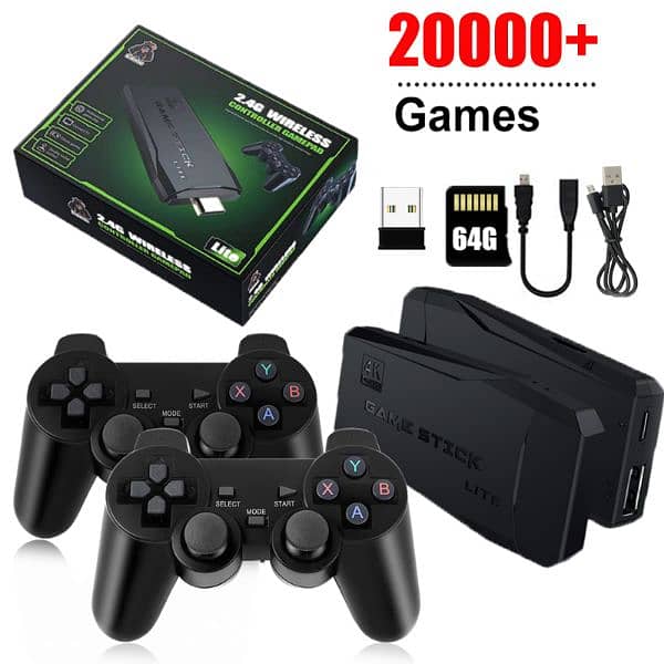 Next Gen M33 Gamestick 3D 64GB 2.4G Wireless Controller 30000 Video Ga 8