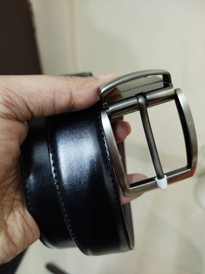 2 in 1 Belt - High End Original Cow Leather Belt with premium Buckle 8