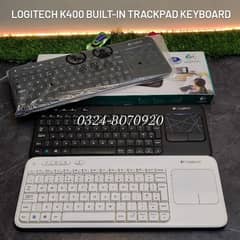 Logitech K400 Plus Touchpad Wireless Keyboard mini Trackpad in Lahore