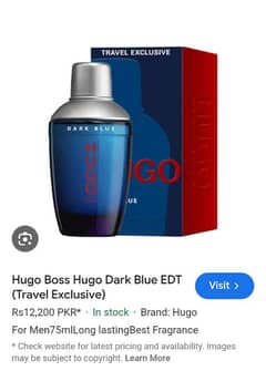 hugu boss dark blue perfume 75ml