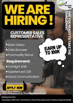 Customer sales representative