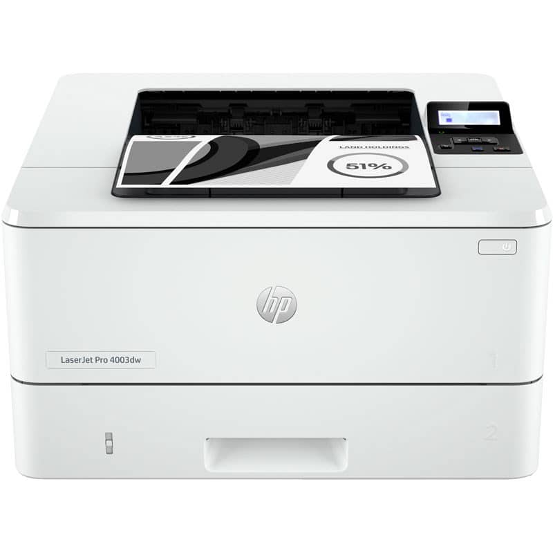 HP LaserJet Pro 4003dw Wireless Auto-Duplex Printer 2Z610A, Black & W 0