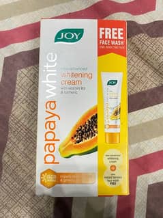 JOY PAPAYA WHITE WHITENING CREAM WITH FREE WHITENING FACE WASH INDIAN