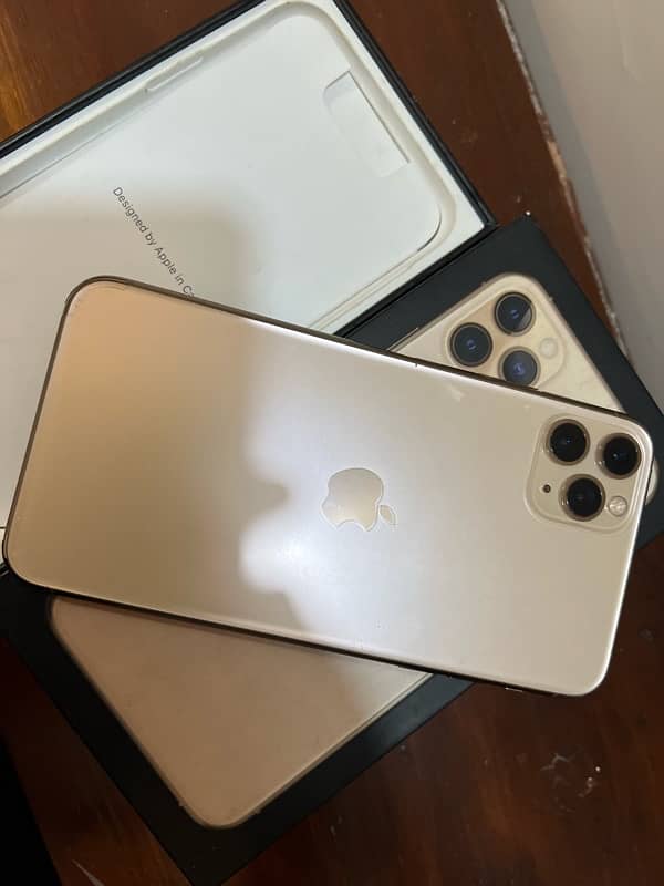 iphone 11 pro max 256gb pta approved gold color 0