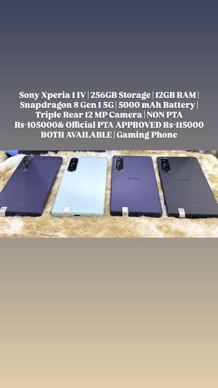 Sony Xperia 1 IV 12GB 256Gb Snapdragon 8 Gen 1 5G 0