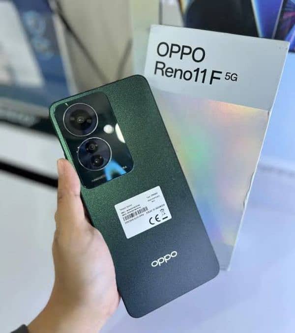 oppo Reno 11 f green color with 9 months warranty 0