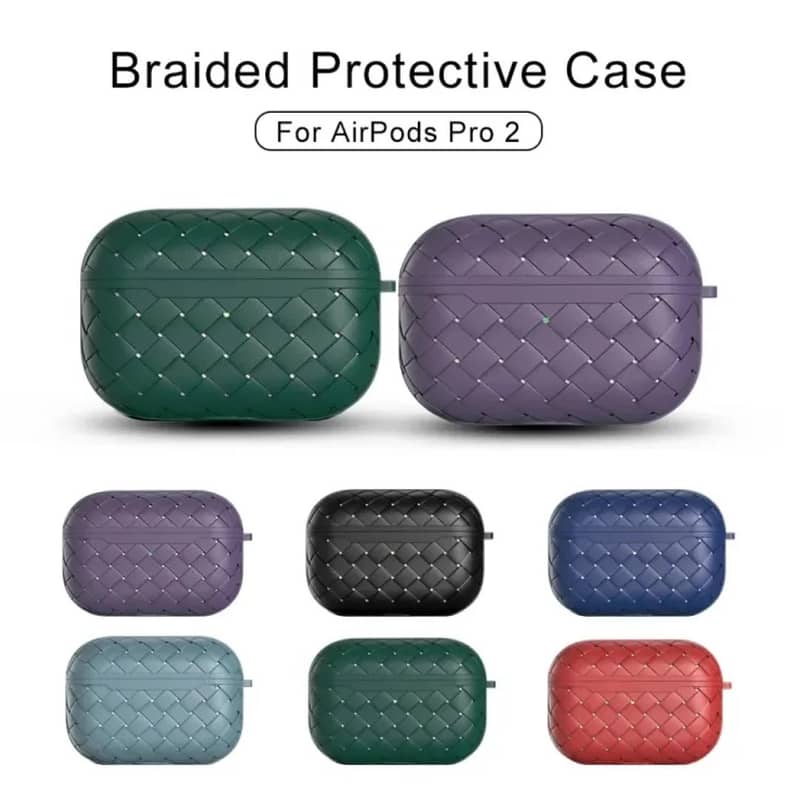 AIRPOD PRO WOVEN PATTERN SILICONE CASE 3