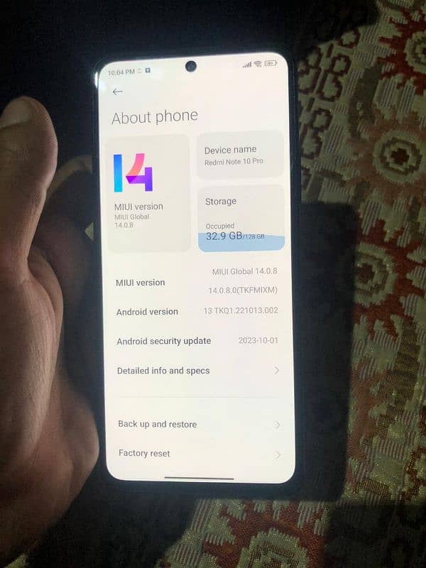 redme note 10 pro 8.128 snapdragon 732g only mobil chrgr no boxx 0