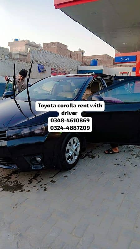 car rent toyota corolla black 0348-4610869 1