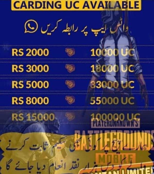 PUBG MOBILE Cheapest Uc 0