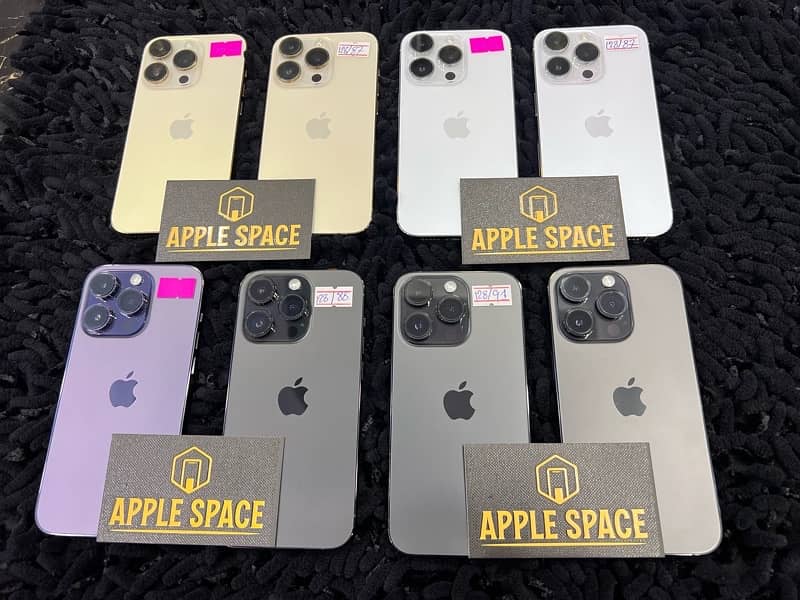 Iphone 14 pro jv 128gb fresh stock quantity available at @Apple Space 0