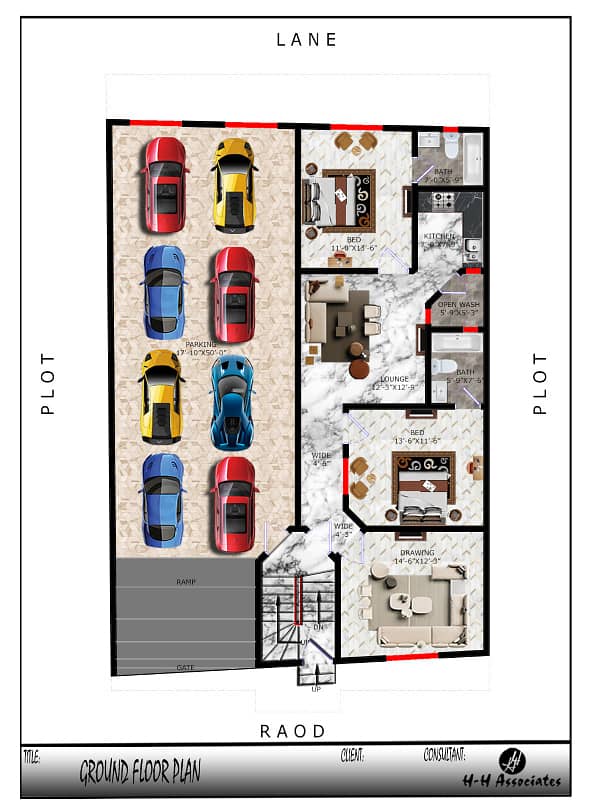 2 bed DD Portion available on booking block 2 PECHS Shara e Quaideen 3